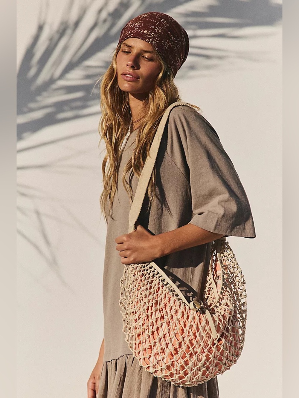 New Free People Silver Springs Hobo Sling Bag Purse Handbag